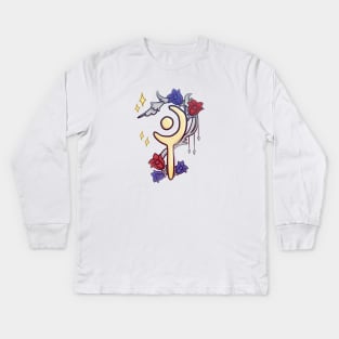 White Mage Icon FFXIV Kids Long Sleeve T-Shirt